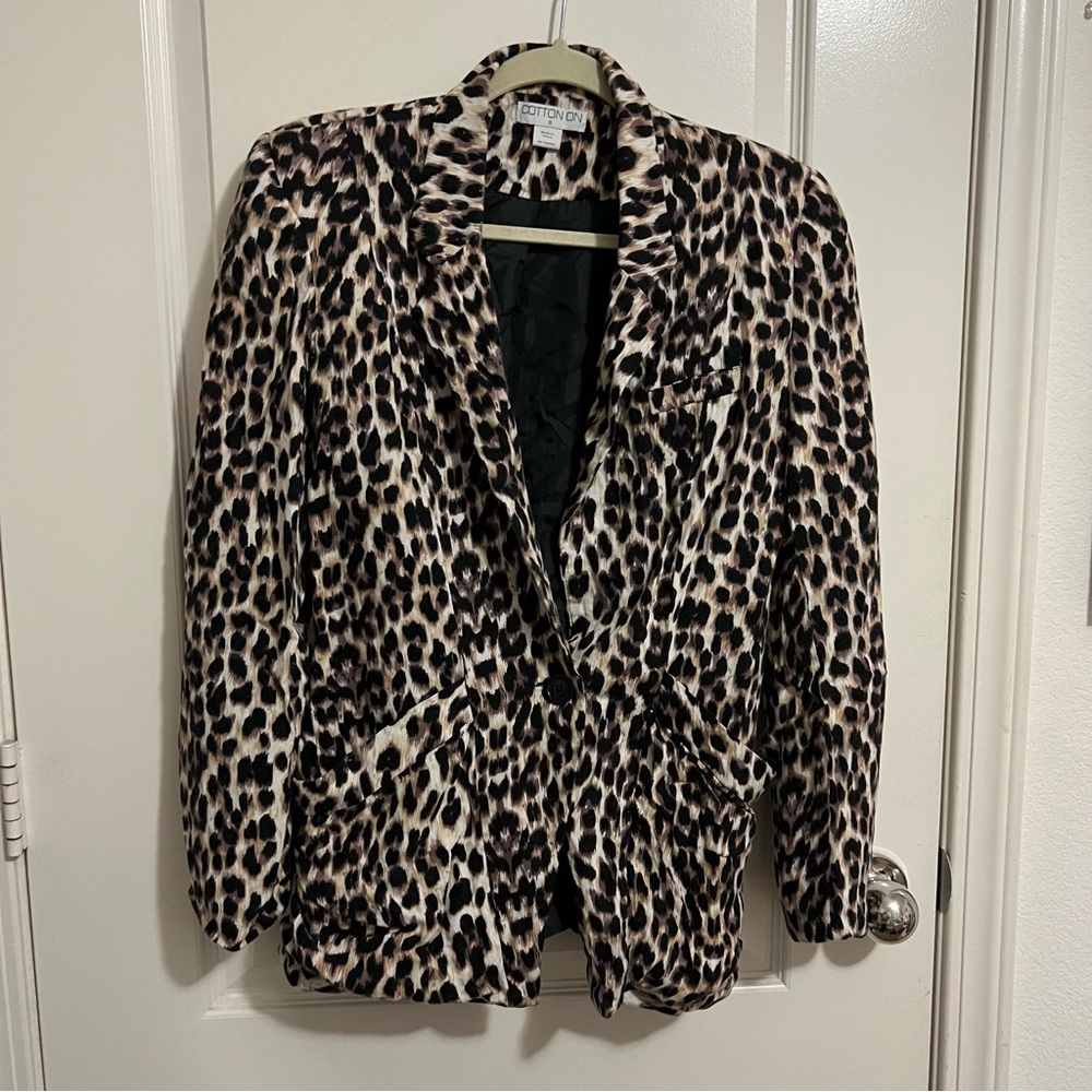 Cotton On Leopard Print Blazer